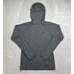 Outdoor Research Alpine Onset Merino 150 Hoodie Mens Medium Gray Outdoors Hiking